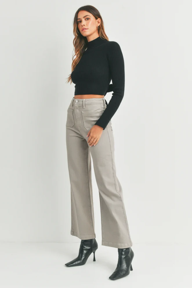 THE SAILOR POCKET WIDE LEG DENIM JEANS