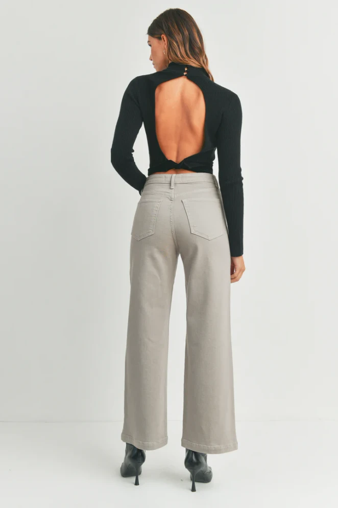 THE SAILOR POCKET WIDE LEG DENIM JEANS