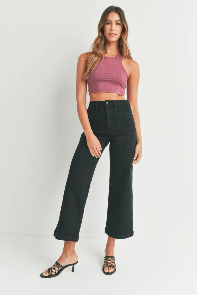 THE SAILOR POCKET WIDE LEG DENIM JEANS