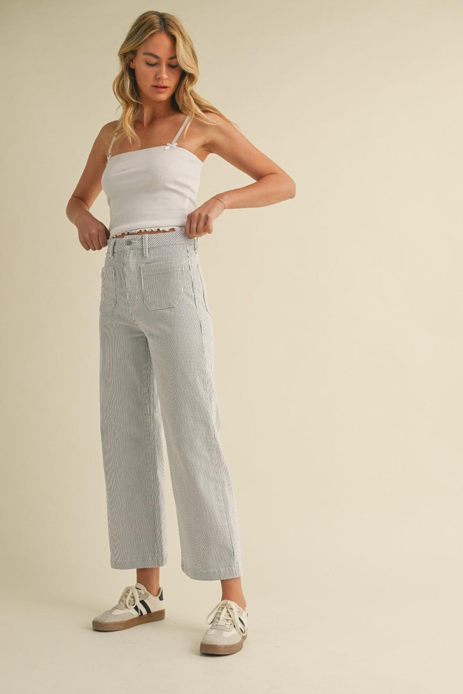 THE SAILOR POCKET WIDE LEG DENIM JEANS