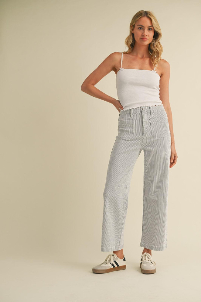 THE SAILOR POCKET WIDE LEG DENIM JEANS