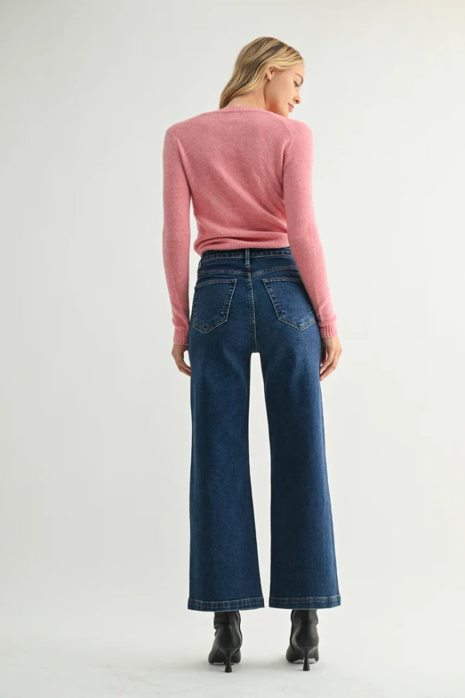 THE SAILOR POCKET WIDE LEG DENIM JEANS