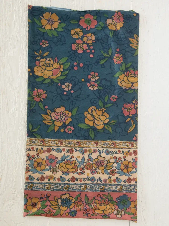 FULL BOHO BANDEAU HEADBAND - RIVIERA BATIK BLUE