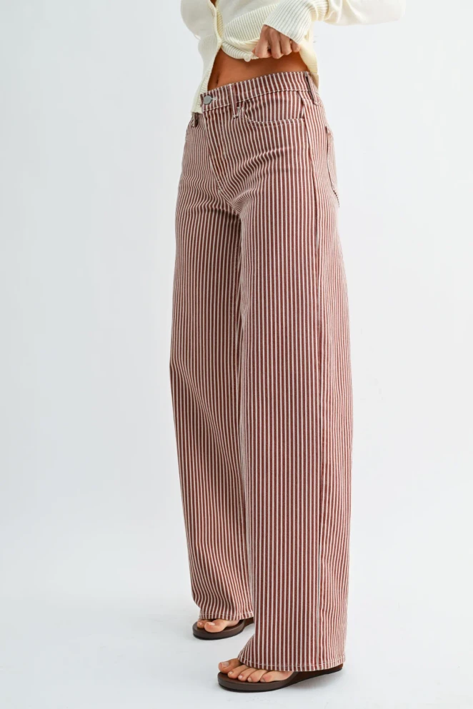 HIGH RISE RELAXED WIDE LEG DENIM JEANS