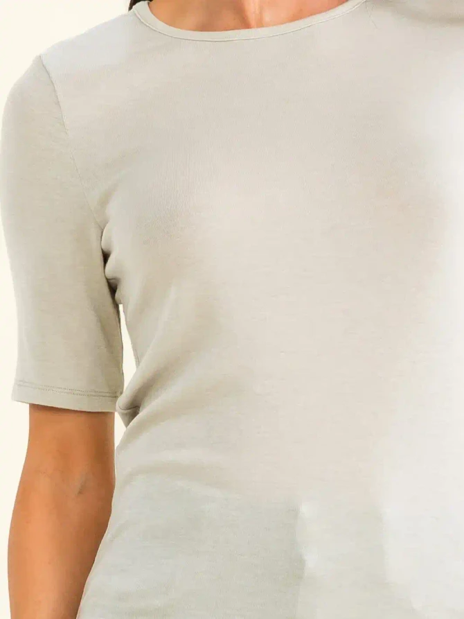 SHORT SLEEVE BASIC FITTED TOP