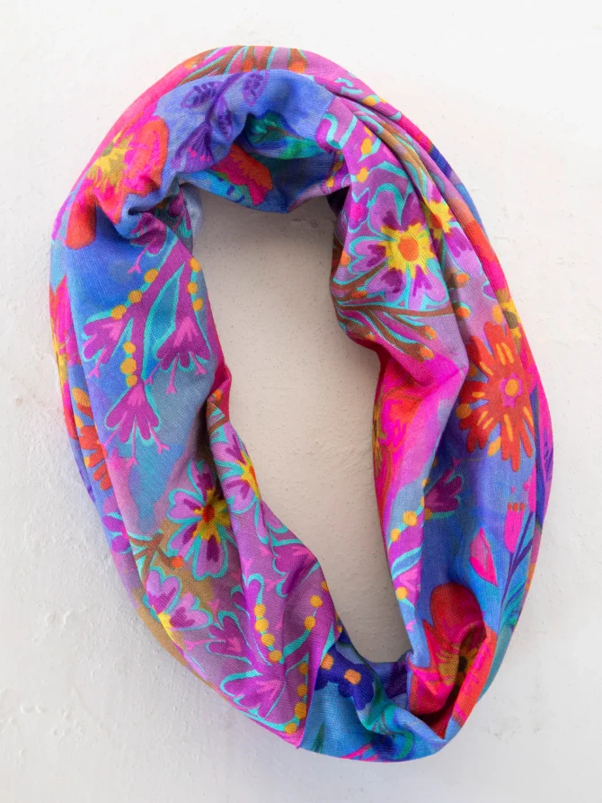 FULL BOHO BANDEAU HEADBAND-NEON FLORAL