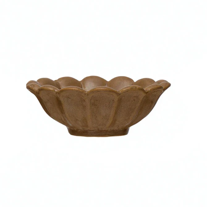 REACTIVE GLAZE MULTICOLOR STONEWARE FLOWER BOWLS