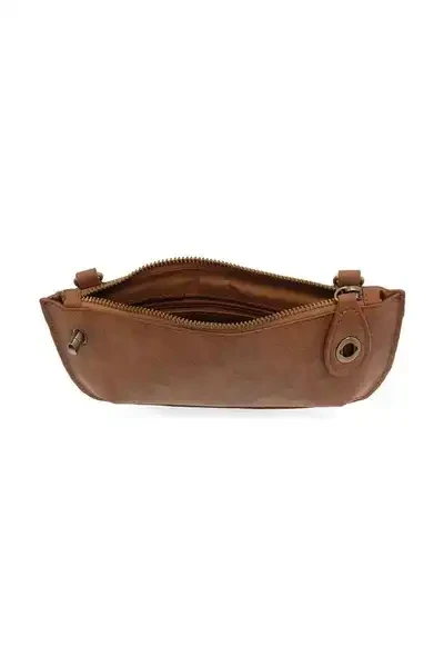 FAUX SUEDE MINI CROSSBODY WRISTLET CLUTCH