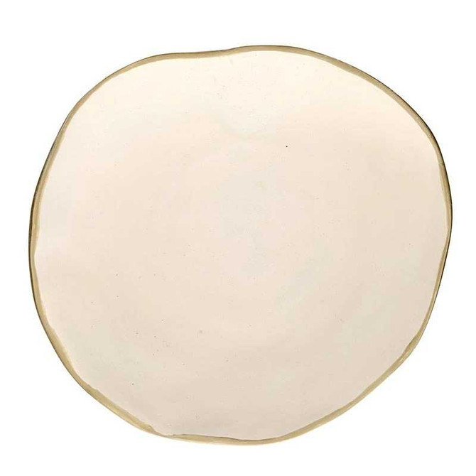 GOLD RIM ALUMINUM BOWL