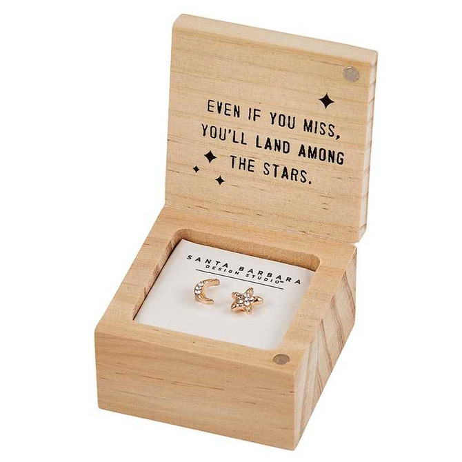 TREASURE BOX EARRINGS - REACH FOR THE MOON