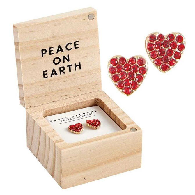 TREASURE BOX EARRINGS - JOY TO THE WORLD
