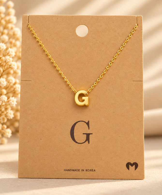 PERSONALIZED DAINTY LETTER INITIAL JEWELRY NECKLACES