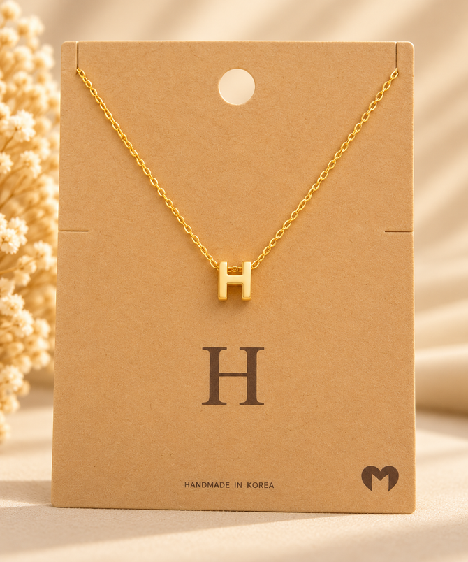 PERSONALIZED DAINTY LETTER INITIAL JEWELRY NECKLACES