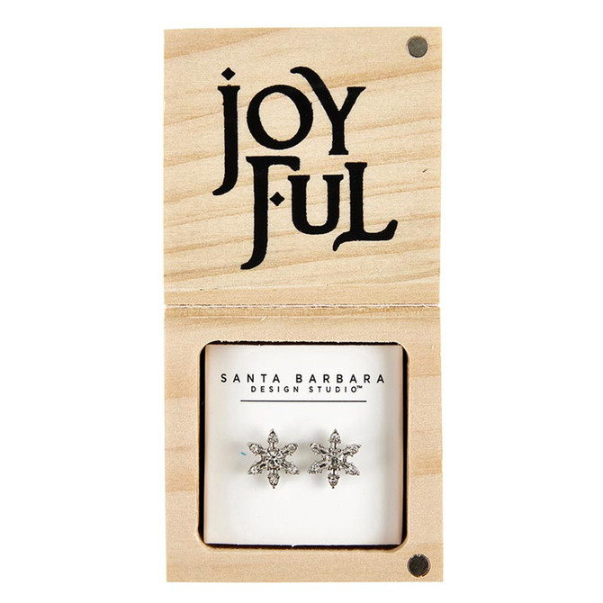 SNOWFLAKE SHAPED EARRINGS JOYFUL