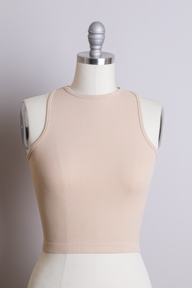 HIGH NECK RACERBACK BRAMI TOP
