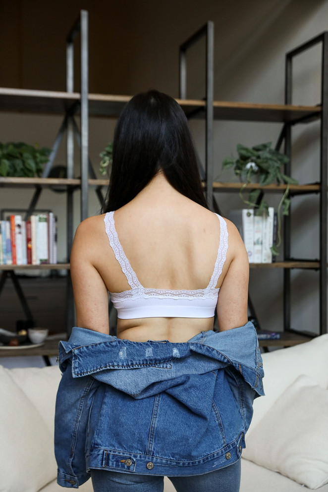 LACE TRIM PADDED BRALETTE TOP