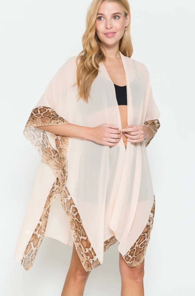 SHEER PYTHON KIMONO