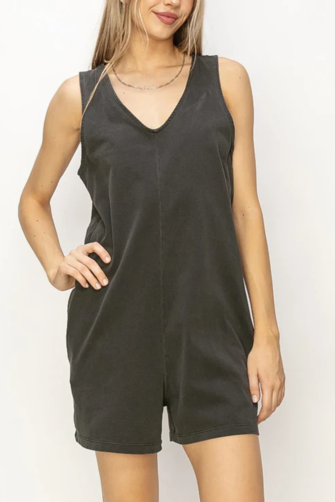 BOHO WIDE SHOULDER STRAP RELAX FIT ROMPER