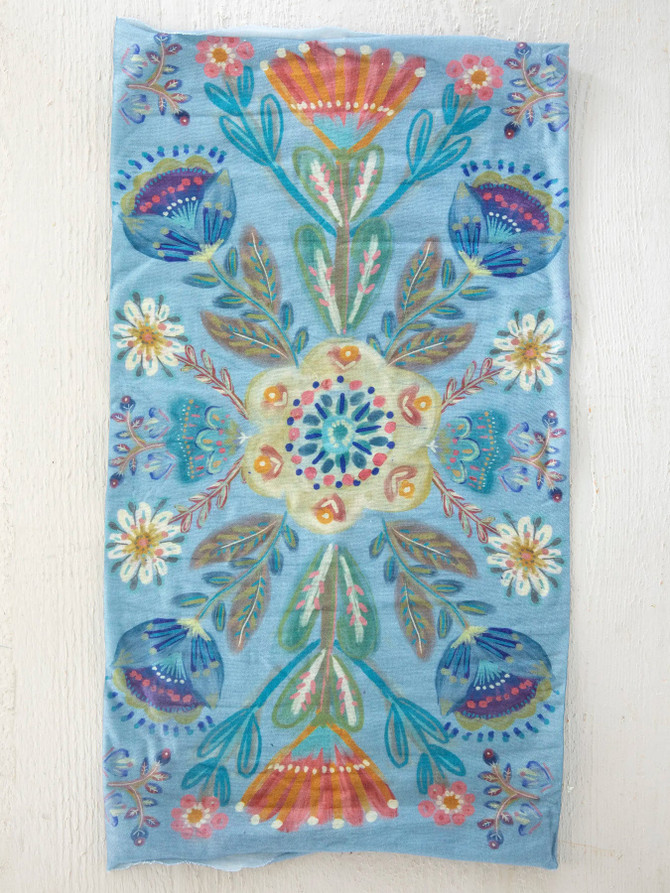 FULL BOHO BANDEAU HEADBAND - MANDALA FOLK GARDEN