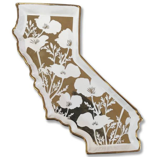CALIFORNIA SHAPED TRINKET TRAY