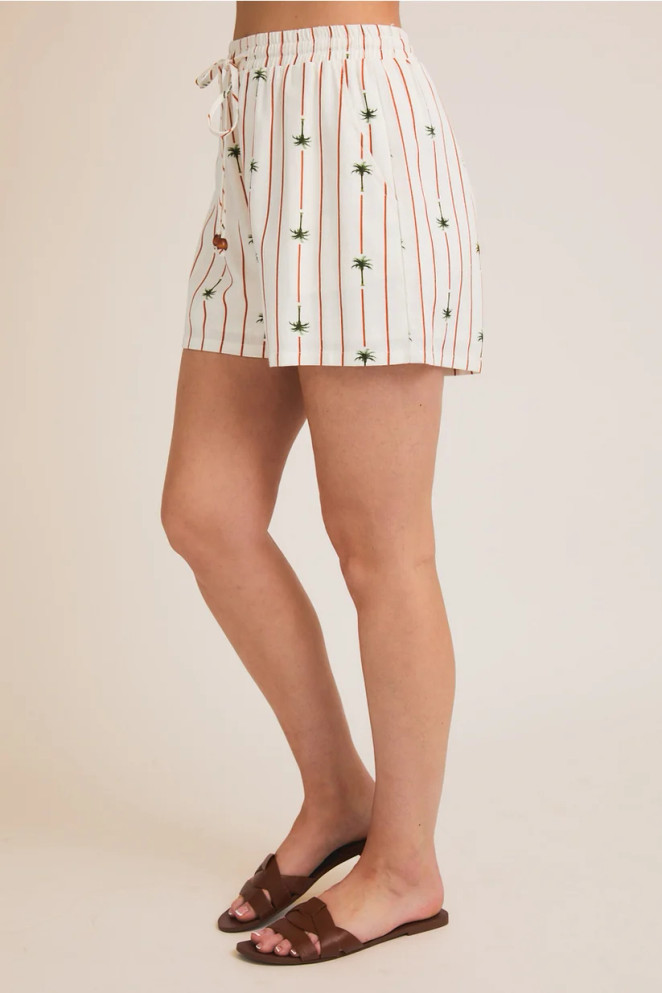 PALM TREES LINEN SHORTS
