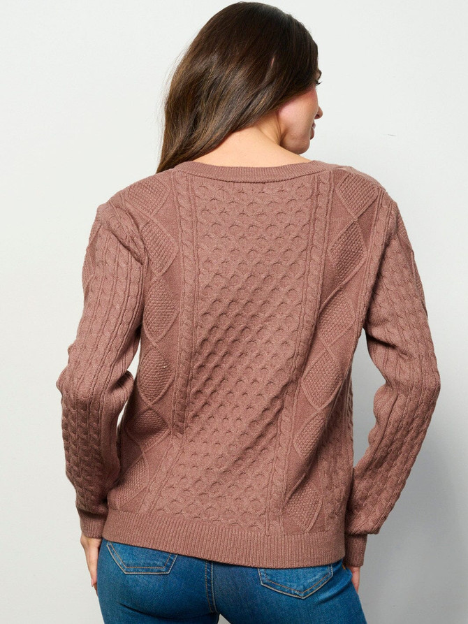 LONG SLEEVE BUTTON CLOSURE CARDIGAN SWEATER