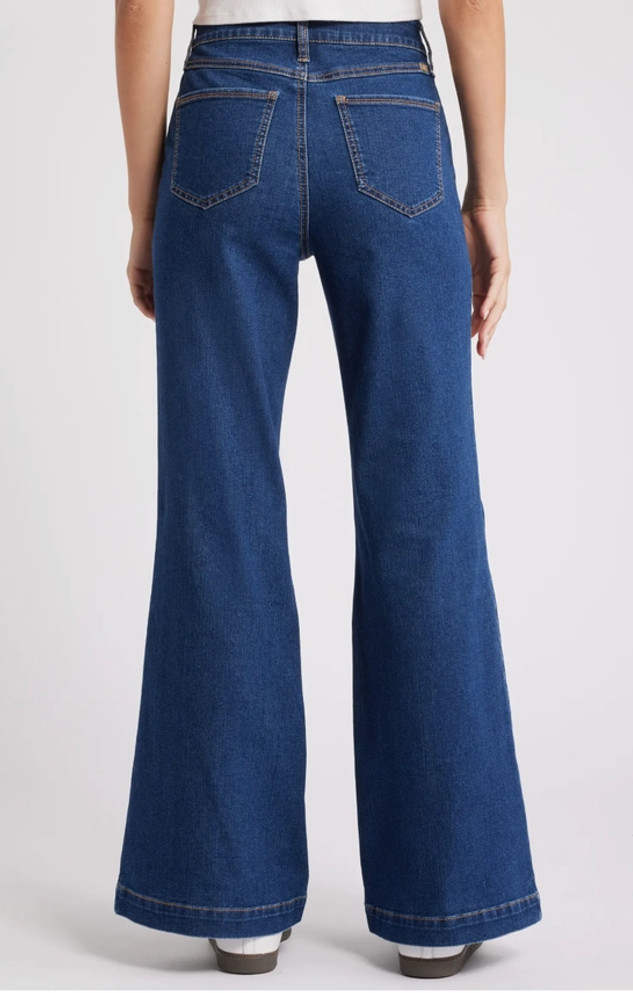 RELAXED FLARE JEAN W/ PATCH POCKETS