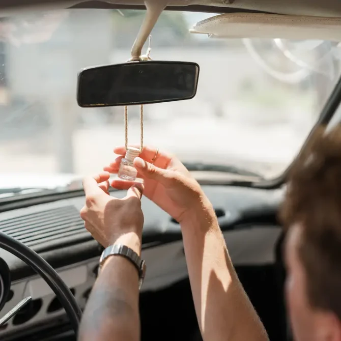 Hanging Car Fragrance Diffuser | Refillable Luxury Car Air Freshener
