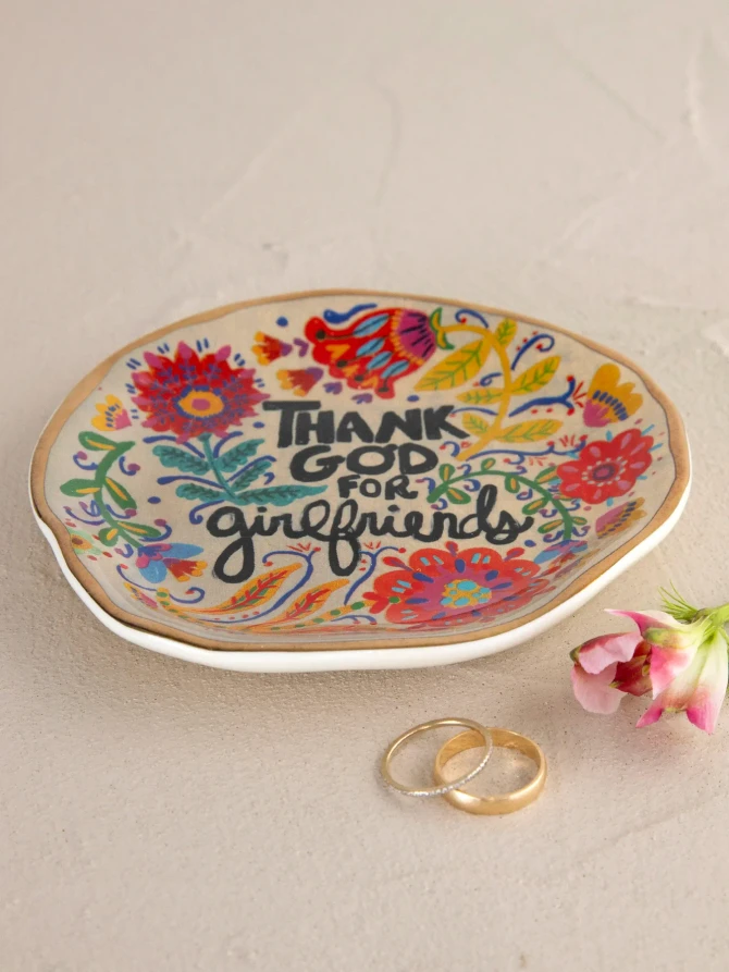 ARTSY TRINKET DISH - GIRLFRIENDS