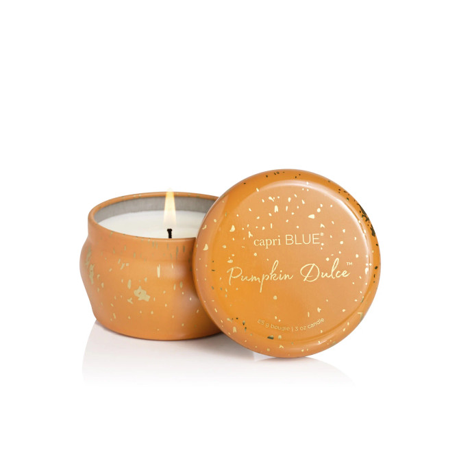 PUMPKIN DULCE GLIMMER MINI TIN CANDLE