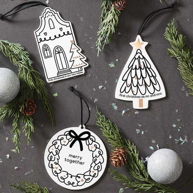 HOLIDAY FIRST HOME ORNAMENT IN CHRISTMAS GIFT BOX