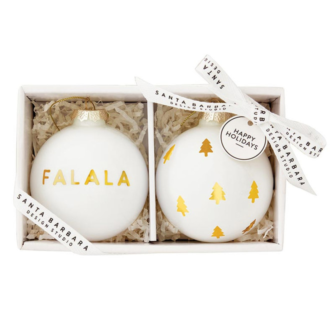 GLASS CHRISTMAS ORNAMENTS SETS