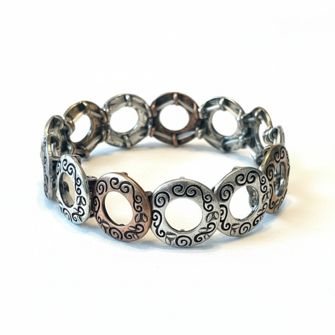 FILIGREE SCROLLWORK STRETCH BRACELET