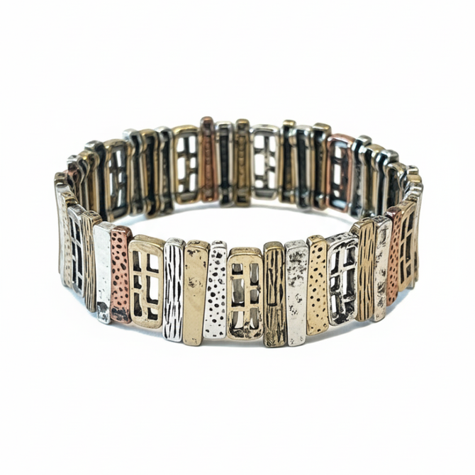 ARTISTIC TEXTURED STRETCH BRACELET