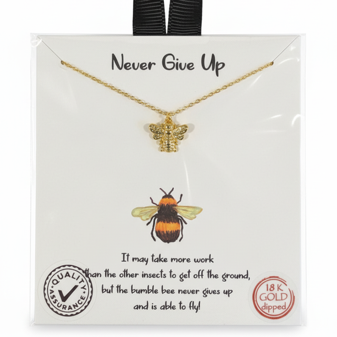GOLDEN BUMBLEBEE SPIRIT NECKLACE