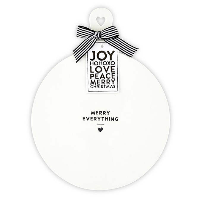 CERAMIC CHEESE TRAY - MERRY EVERYTHING