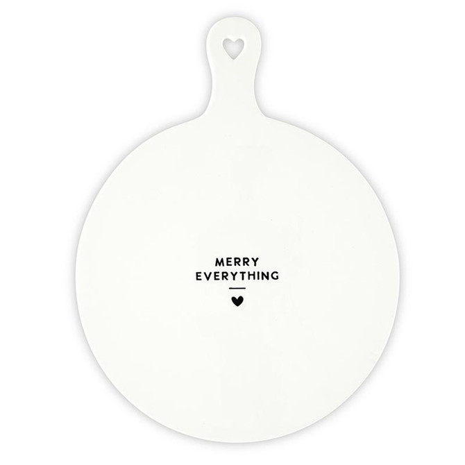 CERAMIC CHEESE TRAY - MERRY EVERYTHING