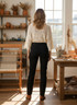 HIGHT RISE STRAIGHT DENIM
