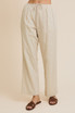 DRAW STRING WAIST EYELET PANTS