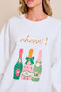 "CHEERS" GRAPHIC SWEATSHIRT