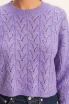 CROPPED CABLE KNIT SWEATER