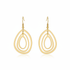 MULTI OVAL SHAPE TEAR DROP EARRING