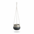 MODERN TWO-TONE CERAMIC HANGING PLANTER WITH COTTON ROPE
