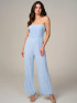SLEEVELESS SMOCK WIDE LEG JUMPSUIT