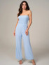 SLEEVELESS SMOCK WIDE LEG JUMPSUIT