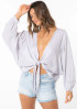 JACQUARD STRIPE LONG SLEEVE CHIC KIMONO TOP