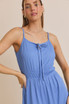 FRONT TIE BOW STRAP MINI DRESS