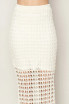 OPEN KNIT CROCHET MAXI SKIRT