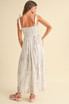 TIE DYE PRINTED MAXI DRESS