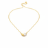 18K GOLD DIPPED CZ HEART SHAPE PENDANT DAINTY NECKLACE